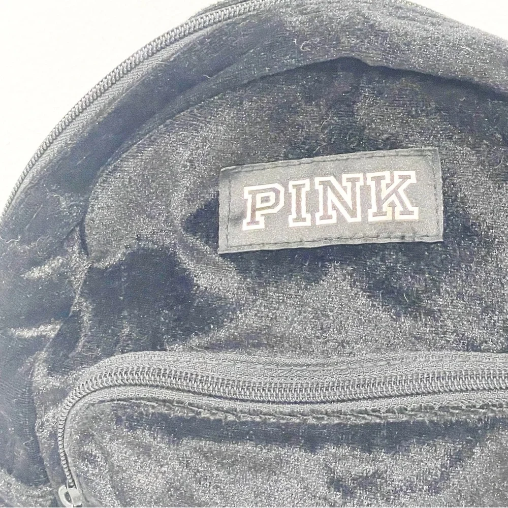 Victorias Secret‎ Pink Black Mini Suede Backpack